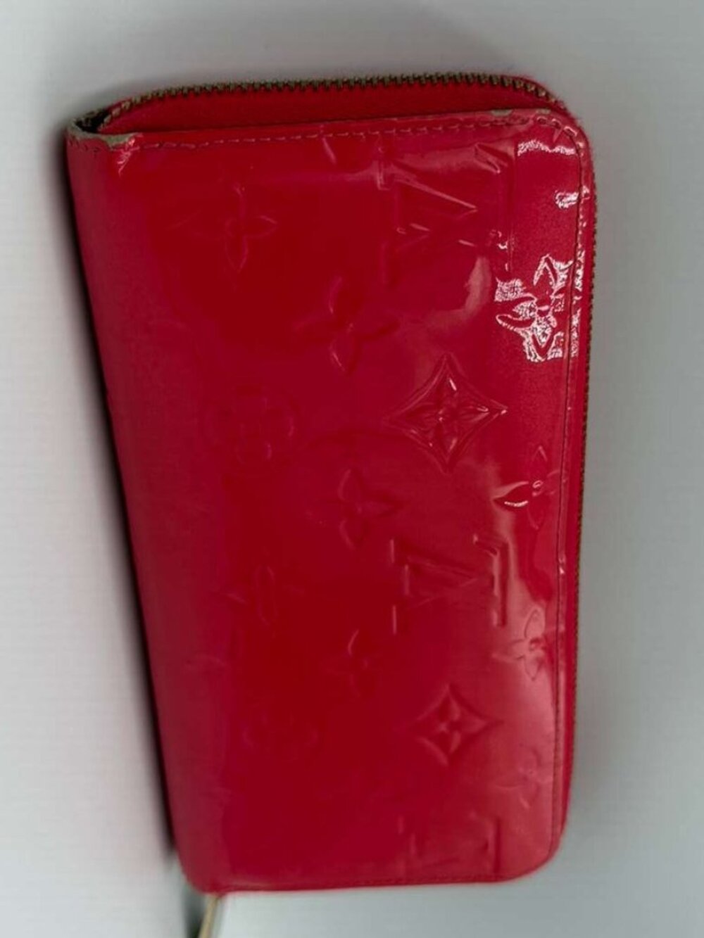 LV Zippy Wallet — Monogram Vernis Rose Litchi